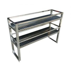 Kệ Bếp Inox 2 Tầng Phẳng Có Đục Lỗ Gắn Trên Mặt Bàn KEI-11