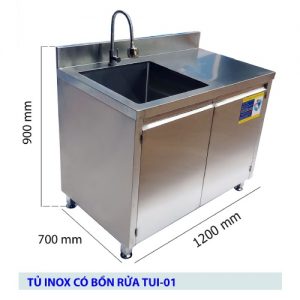 Tủ Inox Có Bồn Rửa TUI-01