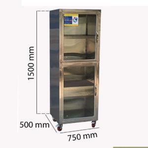 Tủ Bếp Inox Cánh Kính Chứa Đồ TUI-20