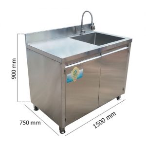 Tủ Inox Có Bồn Rửa Chén Bát TUI-12
