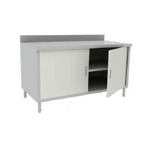 Tủ Inox Cửa Mở 2 Tầng