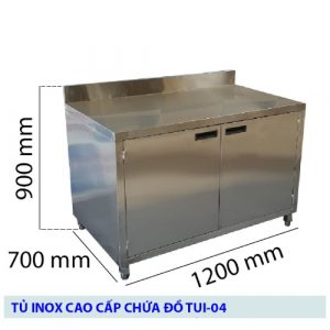 Tủ Inox Cửa Mở 2 Tầng TUI-04