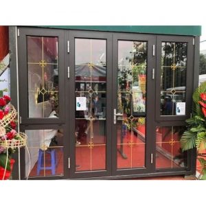 Cửa nhôm xingfa kết hợp lan đồng