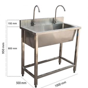Chậu Rửa Tay Inox 1000×500mm