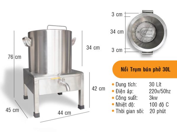 Nồi Trụng Bánh Phở 30L