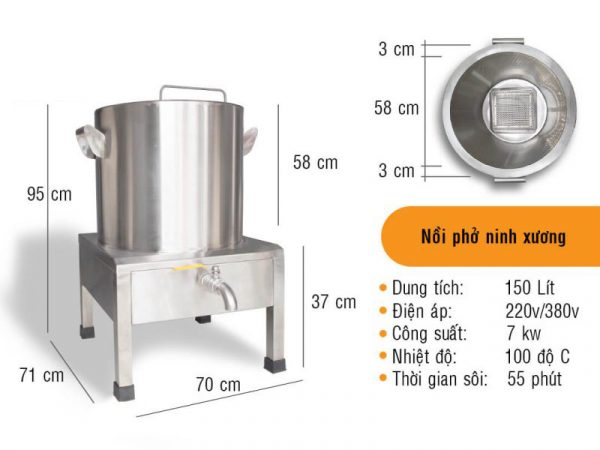Nồi Ninh Hầm Xương 150L